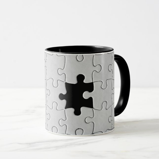 Taza Tú Me Completas Romántico Rompecabezas de Piezas e (Anverso derecho)