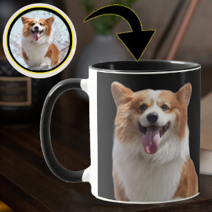 Taza Tu Personalizado de fotos de perro color dulce reg