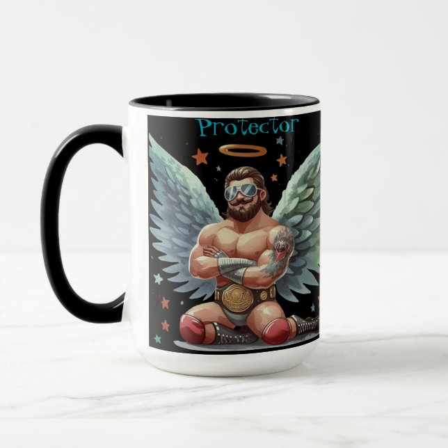 Taza Tu Protector Guardian Angel Show Wrestler (Izquierda)