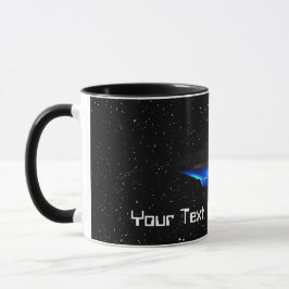 Taza Tu texto Alienato azul Guay Flying Saucer Espacio 