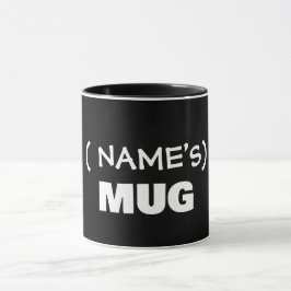 Taza Tu texto aquí, personalizable mug