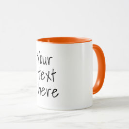 Taza Tu texto aquí, personalizable mug