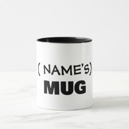 Taza Tu texto aquí, personalizable mug