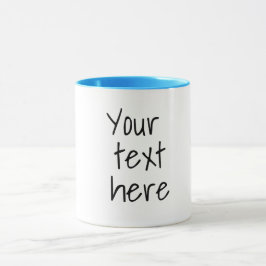 Taza Tu texto aquí, personalizable mug