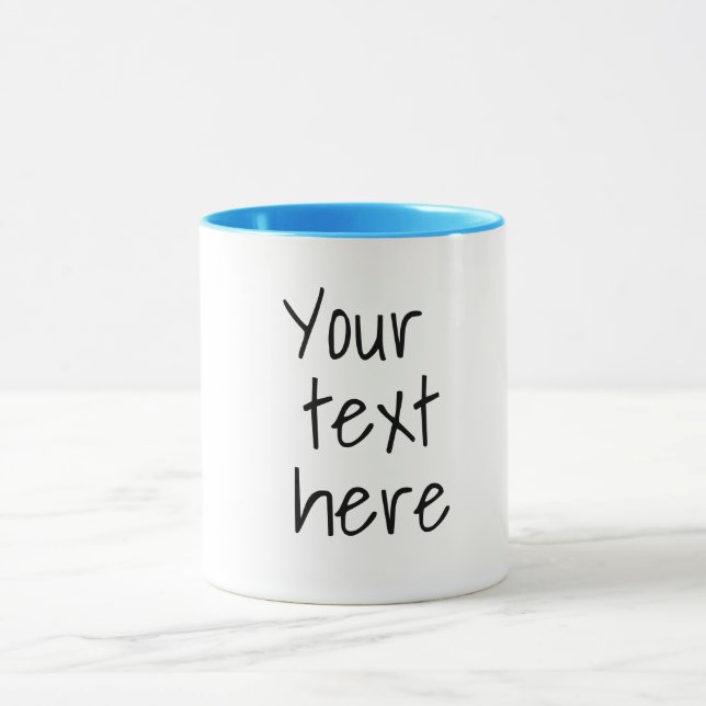 Taza Tu texto aquí, personalizable mug (Centro)