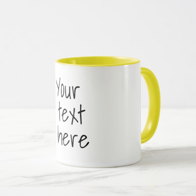 Taza Tu texto aquí, personalizable mug (Anverso derecho)