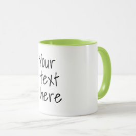 Taza Tu texto aquí, personalizable mug
