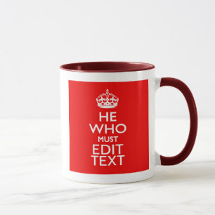 Taza Tu texto para el que debe ser doblado al estilo ro