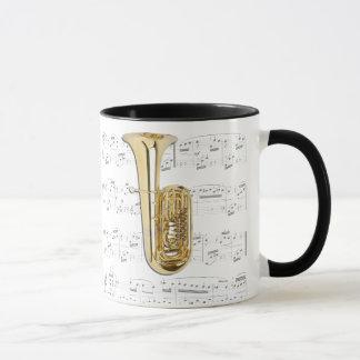 Taza - tuba con partitura