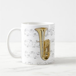 Taza - tuba con partitura