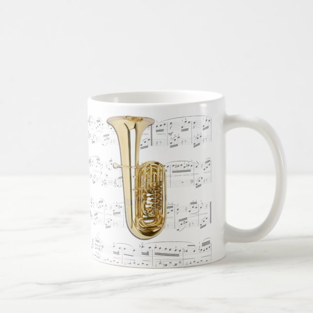 Taza - tuba con partitura (Derecha)