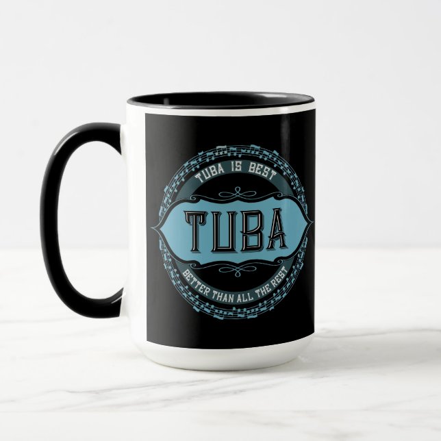 Taza Tuba Music Note Circle Mug (Izquierda)