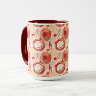 Taza Tuba Music Note Fragmentos Reds Mug