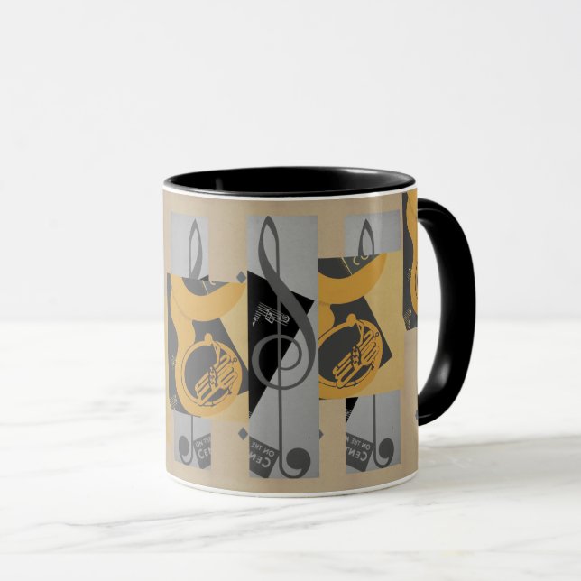 Taza Tuba Y Notas De Música (Anverso derecho)
