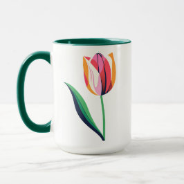 Taza Tulip de acuarela