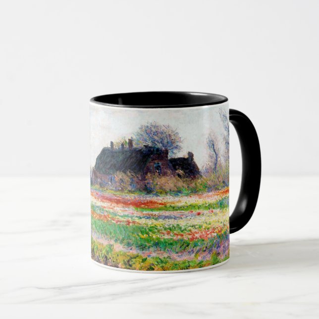 Taza Tulip Fields en los Países Bajos, Monet (Anverso derecho)
