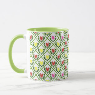 Taza Tulipanes Blancos