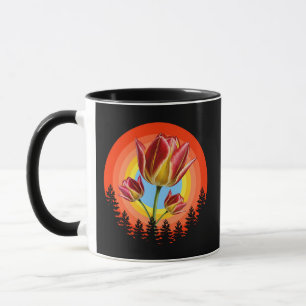 Taza tulipanes naturaleza botánico planta