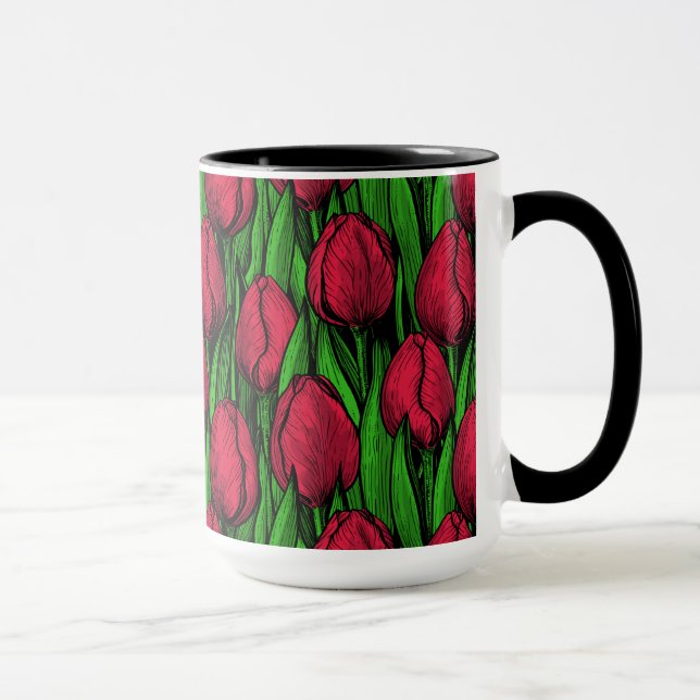 Taza Tulipanes rojos (Derecha)