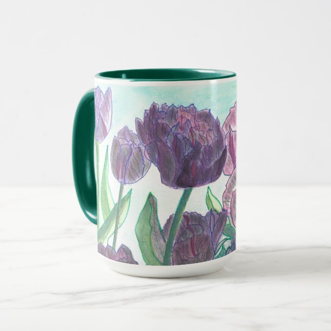 Taza  Tulipanos (Anverso izquierdo)