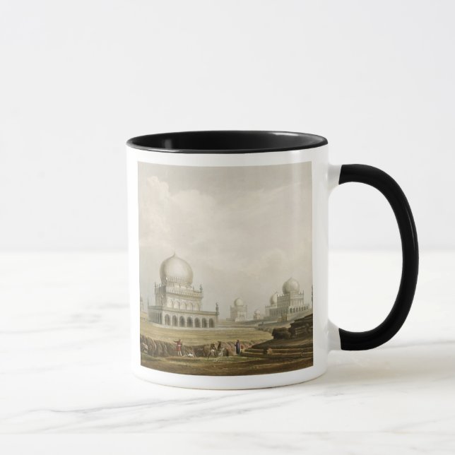 Taza Tumbas de los reyes de Golconda en 1813, de Volum (Derecha)
