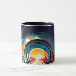 Taza Túnel con graffiti