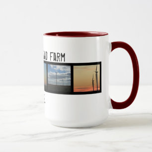 Taza Turbinas de la puesta del sol del gato montés I