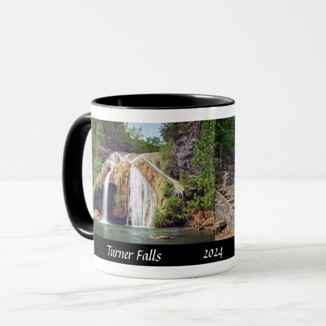 Taza Turner Falls & Collings Castle Oklahoma - Diseñado (Anverso izquierdo)
