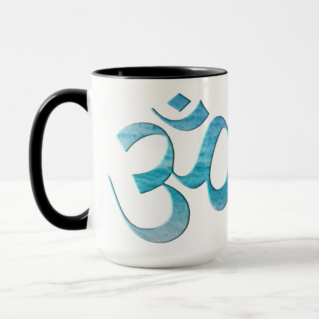 Taza Turquesa Om  (Izquierda)