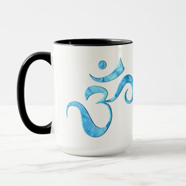Taza Turquesa Om Brillo  (Izquierda)