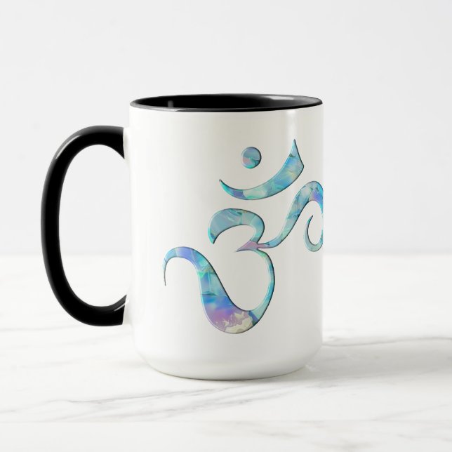 Taza Turquesa Ombrada Om (Izquierda)