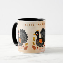 Taza Turquía feliz día de acción de gracias