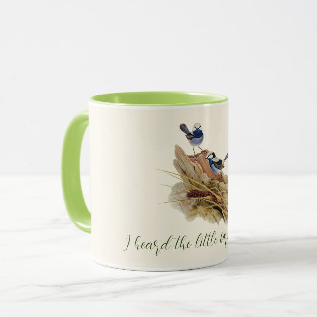 Taza Turquoisine Superb Warbler (Anverso izquierdo)
