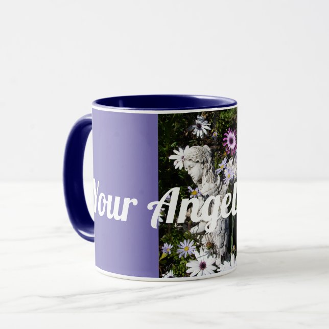 Taza Tus ángeles siempre están contigo Ángel Floral (Anverso izquierdo)