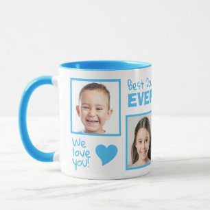 Taza TUS fotos y nombres MEJOR mugre DAD