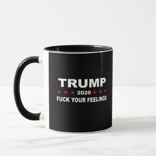Taza Tus sentimientos de Trump 2020 (Izquierda)