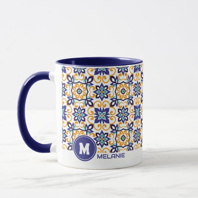 Taza Tuscan Verve Vibrant Scrollwork  Mediterranean  (Izquierda)
