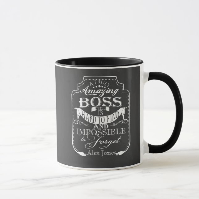 Taza tutor personalizado asombroso Mug tiza firma IT (Derecha)