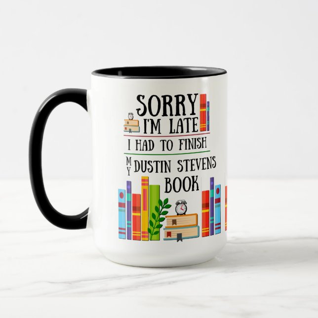 Taza Tuve que terminar mi libro de Dustin Stevens (Izquierda)