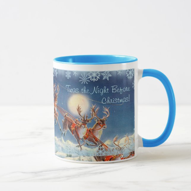 Taza 'Twas la NOCHE ANTES DEL NAVIDAD de SHARON SHARPE (Derecha)