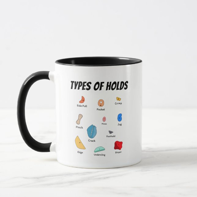 Taza Types of Climbing Holds Collection (Izquierda)