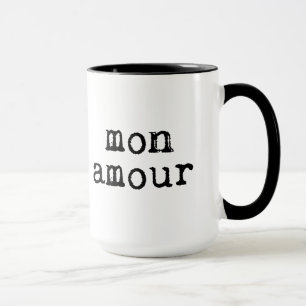 Taza Typewriter Mon Amour