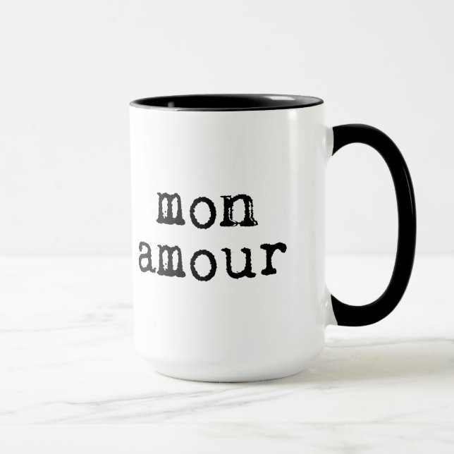 Taza Typewriter Mon Amour (Derecha)