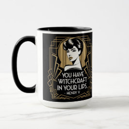 Taza Typografía moderna cita oro negro