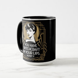 Taza Typografía moderna cita oro negro