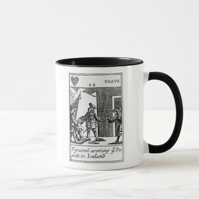 Taza Tyrconnel que arma a los Papists en Irlanda (Derecha)