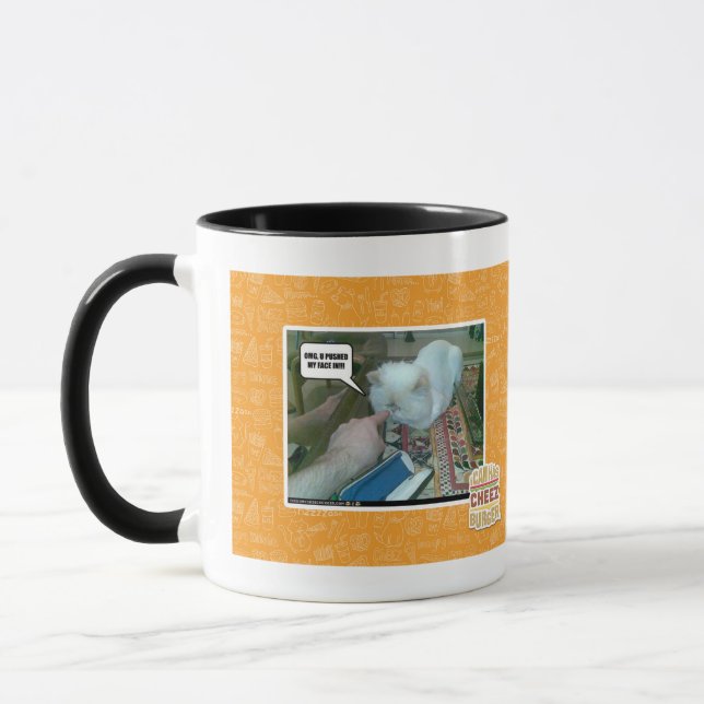 Taza ¡U empujó mi cara hacia adentro! (Izquierda)