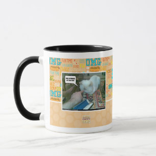Taza ¡U empujó mi cara hacia adentro!