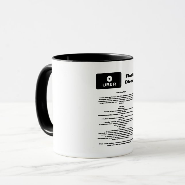 Taza Uber Flash Direct Diretrizes (Anverso izquierdo)