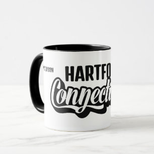 Taza Ubicación y nombre personalizados Connecticut